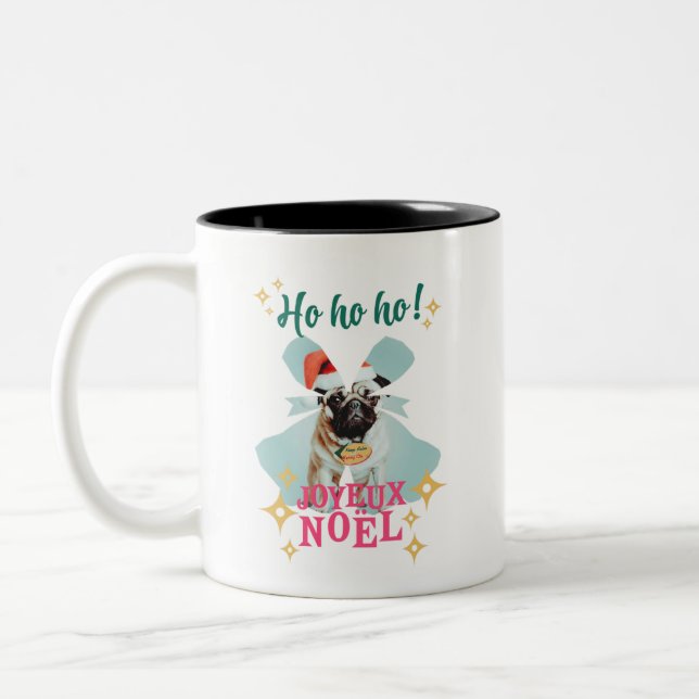 Caneca De Café Em Dois Tons PugMug francês (Esquerda)