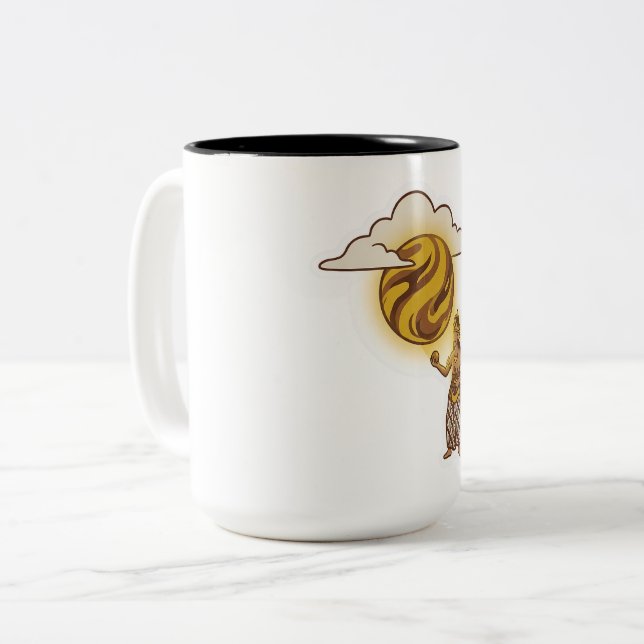 Caneca De Café Em Dois Tons Pulung (Frente Esquerda)