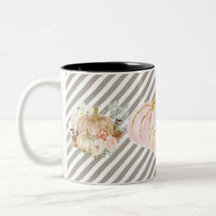 Caneca De Café Em Dois Tons  Pumpkin Autumn Lepard Mug 