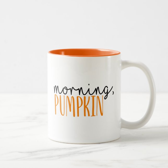 Caneca De Café Em Dois Tons Pumpkin Fall Coffee Mug (Direita)