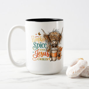 Caneca De Café Em Dois Tons Pumpkin Spice.