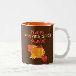 Caneca De Café Em Dois Tons Pumpkin Spice Season 11 oz - Mug de dois tons