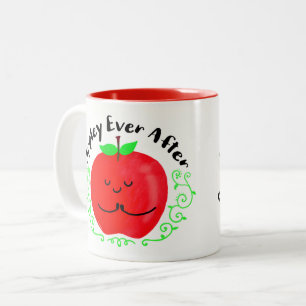 Caneca De Café Em Dois Tons Pun Apple Positivo - Aplicável Sempre Após