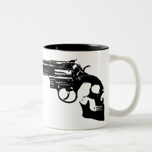 Caneca De Café Em Dois Tons Punho do golpe da morte!
