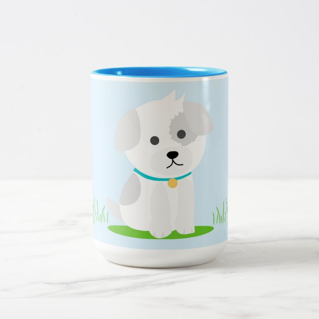 Caneca De Café Em Dois Tons Puppy (Centro)