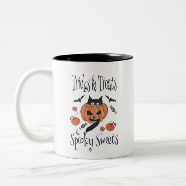 Caneca De Café Em Dois Tons Puramente Spooky (Esquerda)