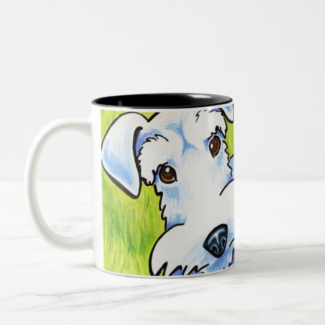 Caneca De Café Em Dois Tons Pure Schnauzer (Esquerda)