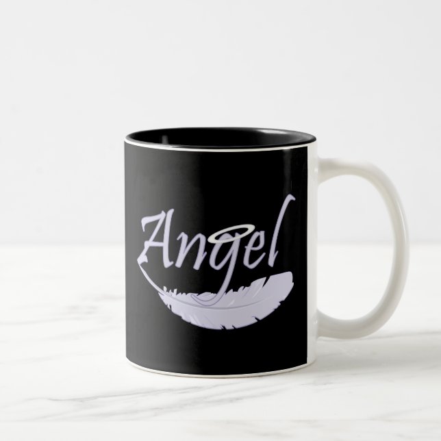 Caneca De Café Em Dois Tons Púrpura Anjo (Direita)
