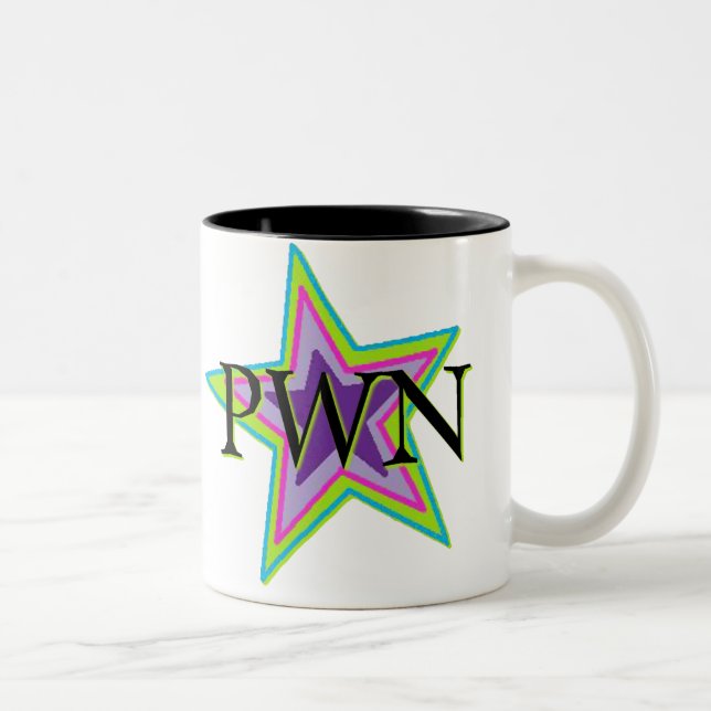 Caneca De Café Em Dois Tons PWN Star Mug (Direita)