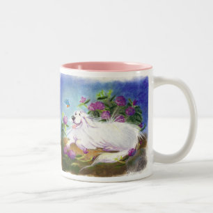 Caneca De Café Em Dois Tons Pyrenees bonitos/caneca