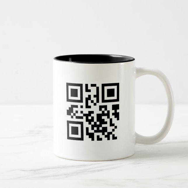 Caneca De Café Em Dois Tons QRMug (Direita)
