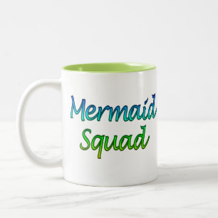 Caneca De Café Em Dois Tons Quadrado de Mermaid
