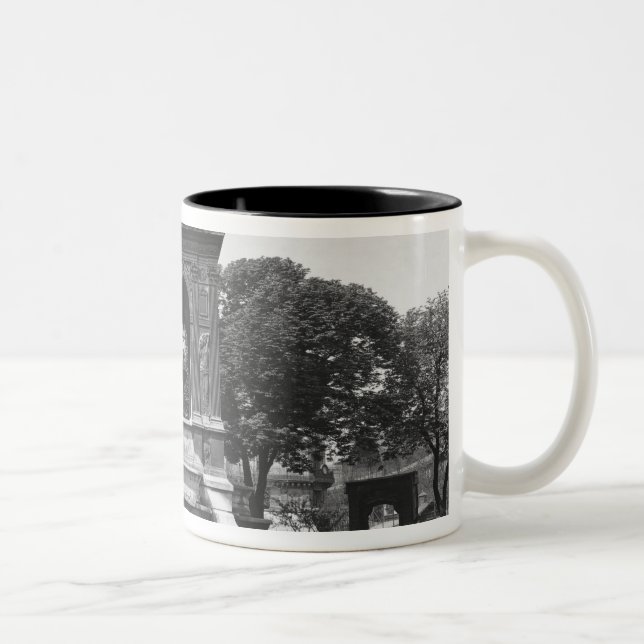 Caneca De Café Em Dois Tons Quadrado e fonte dos Innocents, 1547 (Direita)