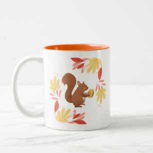 Caneca De Café Em Dois Tons Quadrícula