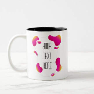 Caneca De Café Em Dois Tons Quadro Artístico Crie Sua Própria Toca De Café De 