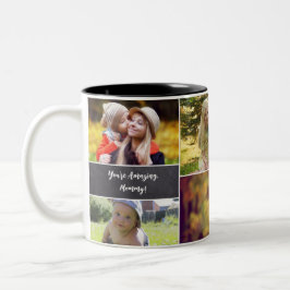 Caneca De Café Em Dois Tons Quadro de imagens de Dia de as mães personalizado