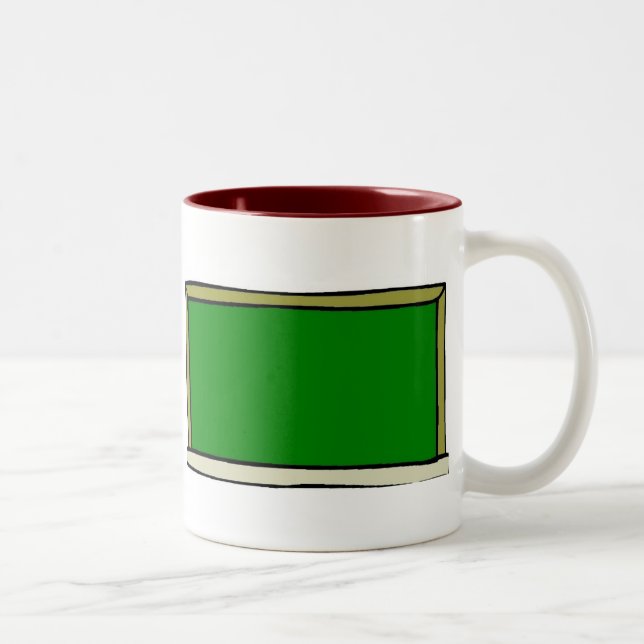 Caneca De Café Em Dois Tons Quadro negro (Direita)