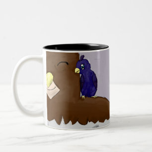 Caneca De Café Em Dois Tons Quail Man + Acumulonimbus