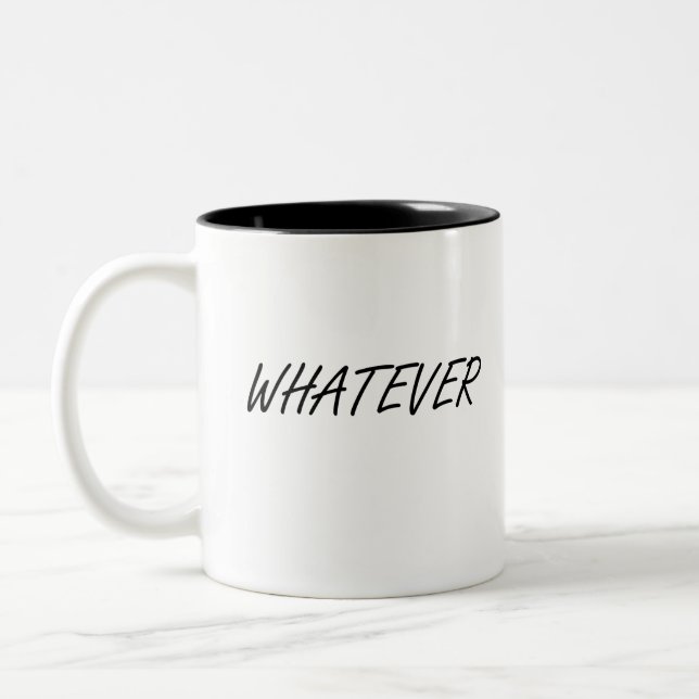 Caneca De Café Em Dois Tons Qualquer (Esquerda)
