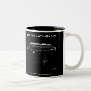 Caneca De Café Em Dois Tons Quando a terra era lisa agrida