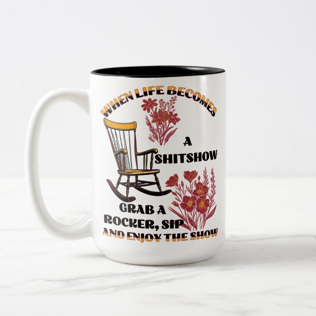 Caneca De Café Em Dois Tons Quando a vida se torna (Esquerda)