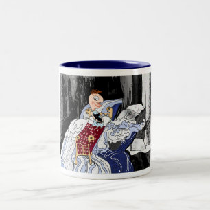 Caneca De Café Em Dois Tons Quando preso nas corredeiras da vida...