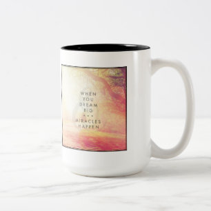 Caneca De Café Em Dois Tons Quando você sonhar