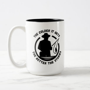 Caneca De Café Em Dois Tons Quanto mais frio fica melhor a história Peixes D