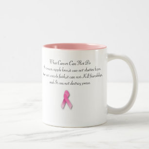 Caneca De Café Em Dois Tons Que cancer não pode fazer