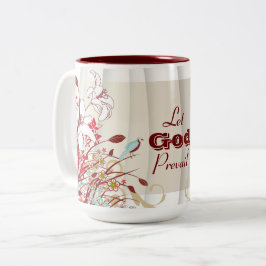 Caneca De Café Em Dois Tons Que Deus Prevaleça, Cota da Conferência Russell M 