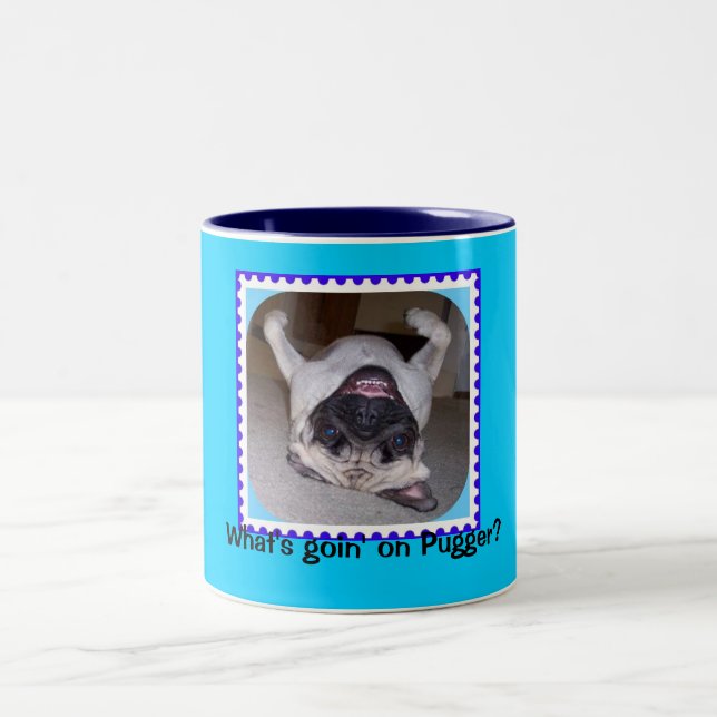 Caneca De Café Em Dois Tons Que é Goin em Pugger? (Centro)