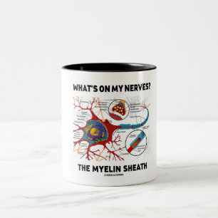 Caneca De Café Em Dois Tons Que está em meus nervos? A bainha de Myelin