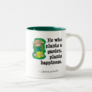 Caneca De Café Em Dois Tons Que planta agarden, as plantas ha…