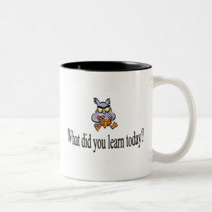 Caneca De Café Em Dois Tons Que você aprendeu hoje?
