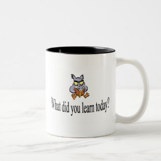 Caneca De Café Em Dois Tons Que você aprendeu hoje?