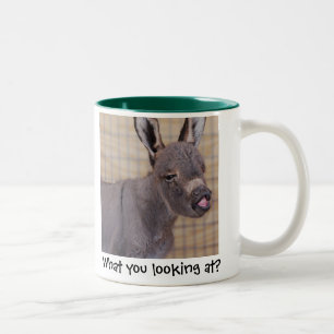 Caneca De Café Em Dois Tons Que você que olha?