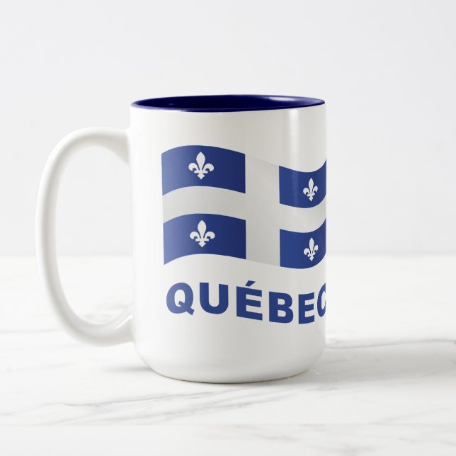Caneca De Café Em Dois Tons Québec (Esquerda)