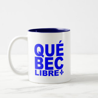 Caneca De Café Em Dois Tons Québec Libre!