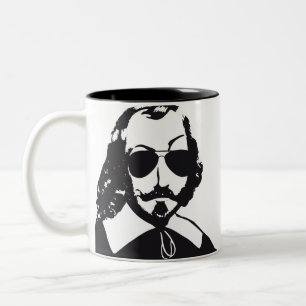 Caneca De Café Em Dois Tons Québec Samuel Champlain Hipster lunettes aviateur