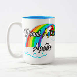 Caneca De Café Em Dois Tons Quebra-cabeça da tia Autism Ortod