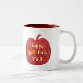 Caneca De Café Em Dois Tons Queda Feliz, Vocês Pumpkin Mug