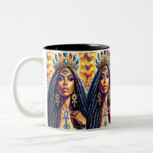 Caneca De Café Em Dois Tons Queen Tarot Mug
