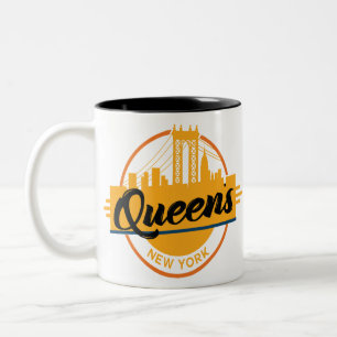Caneca De Café Em Dois Tons Queens New York