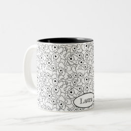 Caneca De Café Em Dois Tons Quem deixou os cachorros sair?