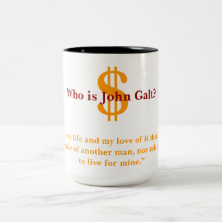 Caneca De Café Em Dois Tons Quem é John Galt