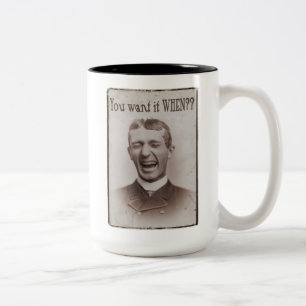 Caneca De Café Em Dois Tons Quer Quando?