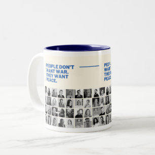 Caneca De Café Em Dois Tons Querem Mugs de Paz