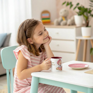Caneca De Café Em Dois Tons Querida menina feliz aniversário