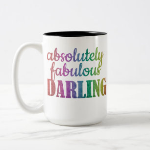 CANECA DE CAFÉ EM DOIS TONS QUERIDO ABSOLUTAMENTE FABULOSO - FABULOSO - QUERID