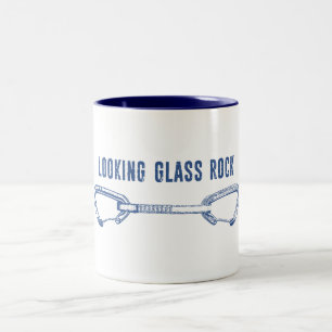 Caneca De Café Em Dois Tons Quickdraw de escalada da Looking Glass Rock